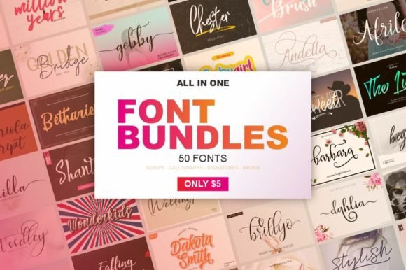 Download All in One Font Bundles - Premium Resources