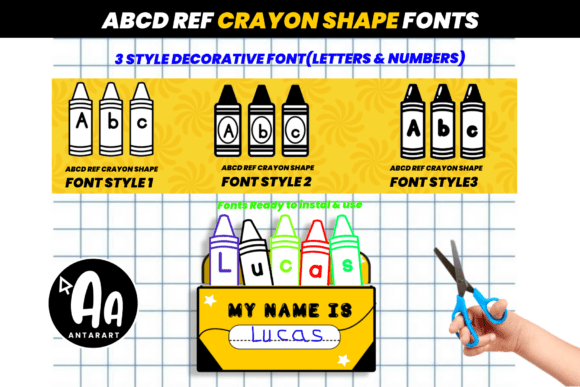Download Abcd Ref Crayon Shape - Crayon Collection